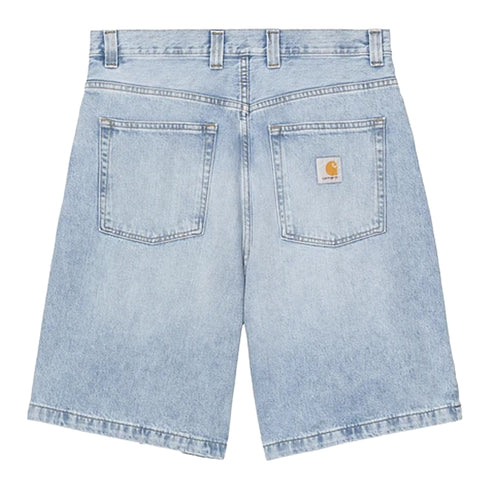 Carhartt WIP Brandon Short Blue Heavy Worn Wash 1031921 degliuberti 1