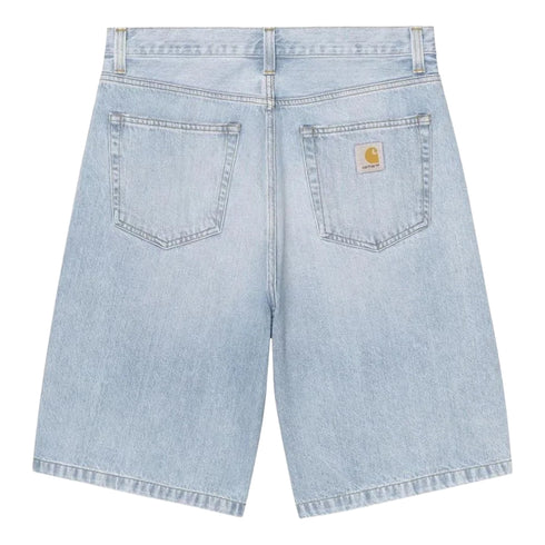 Carhartt WIP Landon Short Blue Heavy Worn Bleached I036587 degliuberti 1