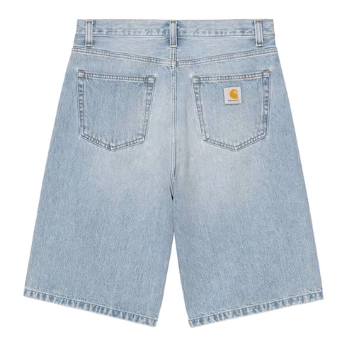 Carhartt WIP Langdon Short Blue Heavy Worn Bleached 1030469 degliuberti 1