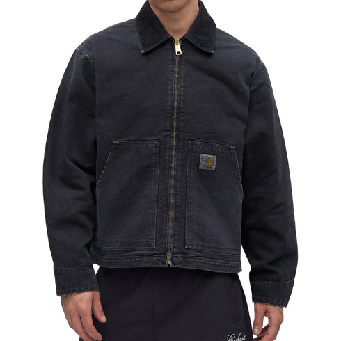 Carhartt WIP OG Arcan Jacket Black/Black Destroy Wash I036867 degliuberti 2
