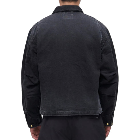 Carhartt WIP OG Arcan Jacket Black/Black Destroy Wash I036867 degliuberti 3