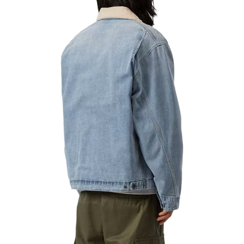 Carhartt WIP OG Detroit Jacket Blue / Dusty H Brown Burst Washed 1036593 degliuberti 5
