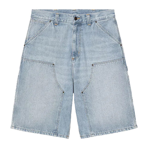 Carhartt WIP OG Double Knee Short Blue Heavy Worn Bleached I036590 degliuberti 2
