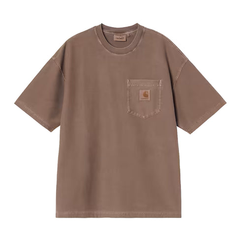 Carhartt WIP S/S Loose Pocket T-Shirt Tobacco Garment Dyed 1036863 degliuberti 1