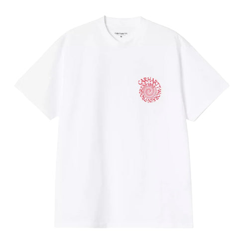 Carhartt WIP S/S Spirals T-Shirt White 1036264 degliuberti 1