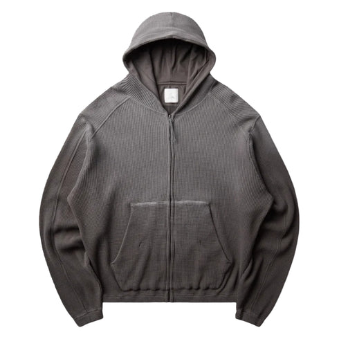 ROA Hiking - Bee Sun Faded Organic Waffle Zip Up Hoodie