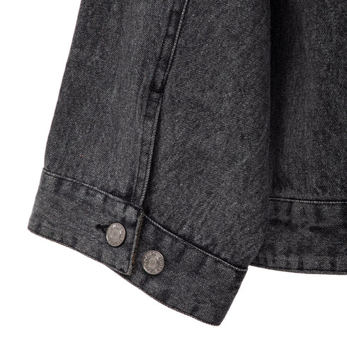 Evisen Denim Jacket Black EVI489 Degli Uberti