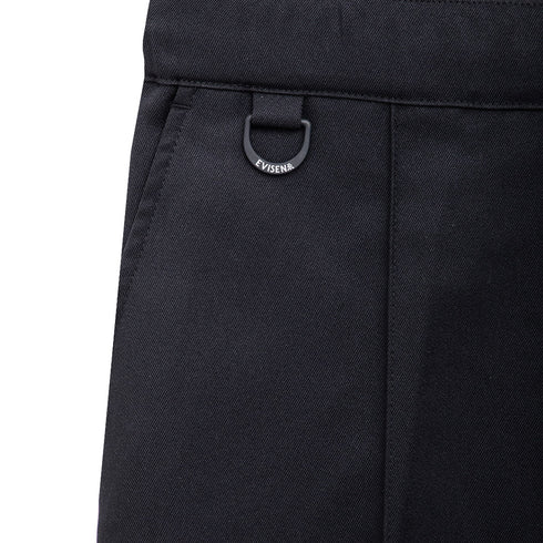 Evisen Field Work Pintuck Pants Black EVI473 Degli Uberti