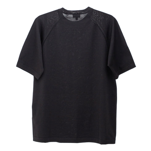 Goldwin Wholegarment Wool Blend Knit T-Shirt Black GL65141 4571657127236 Back Degli Uberti