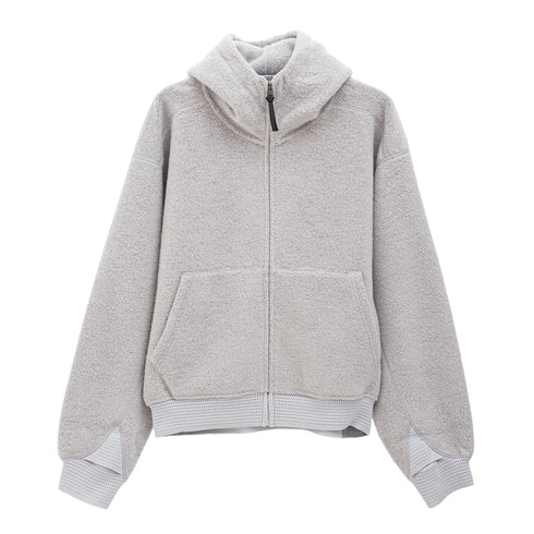 Goldwin WOOL FLEECE HOODIE Ash Grey GZ35303 4571657641299 Front Degliuberti