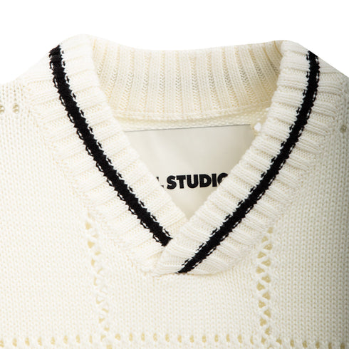 Hal Studios HS Knit Vest Off White S_HKV_SS24 Degli Uberti