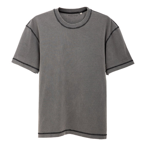 Hello Sunflower Contrast Tee Washed Black 2045 Degli Uberti
