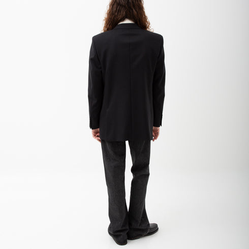 Hello Sunflower Double Breasted Blazer Black 4109 Fit Back Degli Uberti