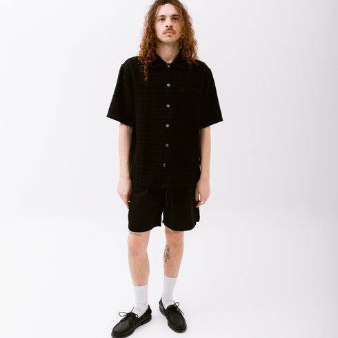 Hello Sunflower Spacey SS Shirt Black 999 1187 Fit Front Degli Uberti