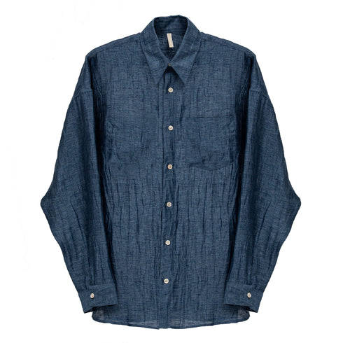 Hello Sunflower Stable Shirt Blue 1240 5714982104261 Front Degliuberti