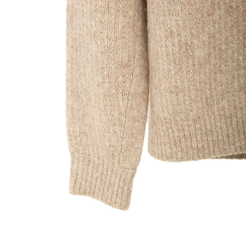 Hello Sunflower Yak Sweater Beige 3033 Degli Uberti