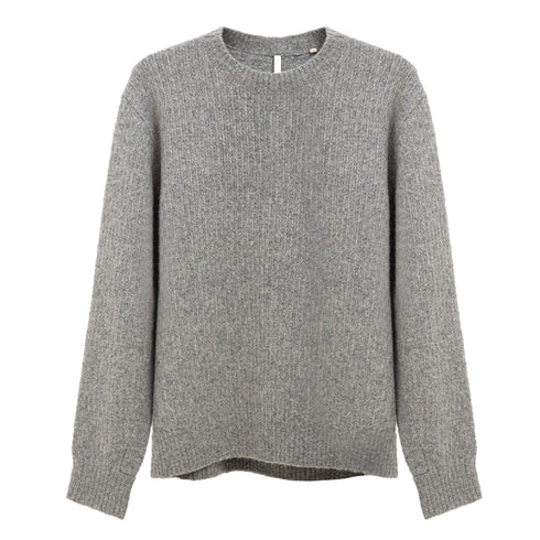 Hello Sunflower Yak Sweater Grey Melange 3033 Degli Uberti