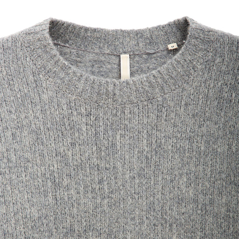 Hello Sunflower Yak Sweater Grey Melange 3033 Degli Uberti