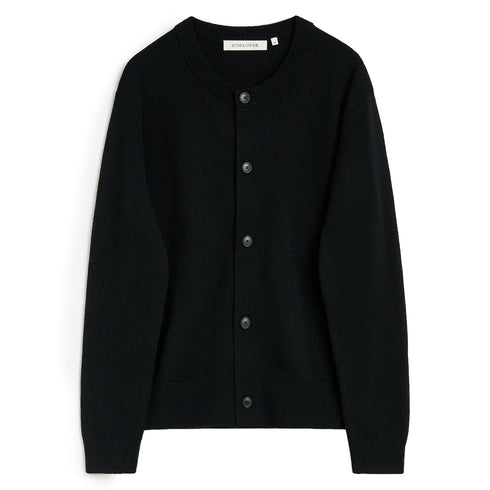 Hello Sunflower Moon Cardigan - 999 Black 999 Black 3039-6-0011 degliuberti 1