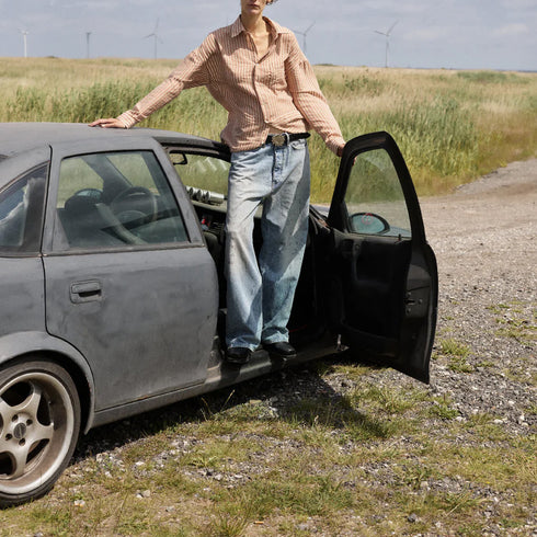 Hello Sunflower Relaxed Boot Paint Worn 5154 degliuberti 4