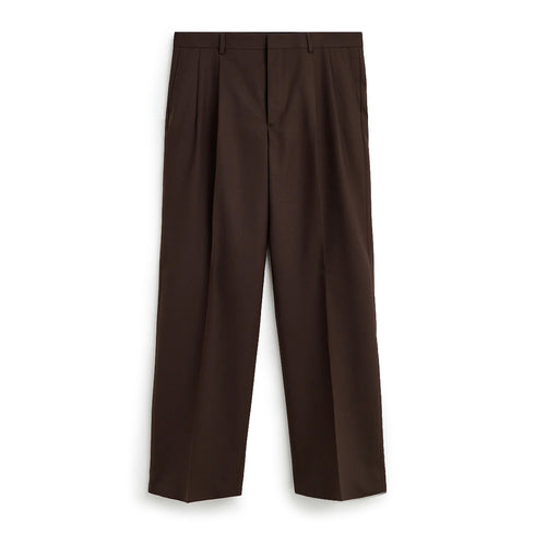 Hello Sunflower Wide Pleated Trouser Brown 4149 degliuberti 1