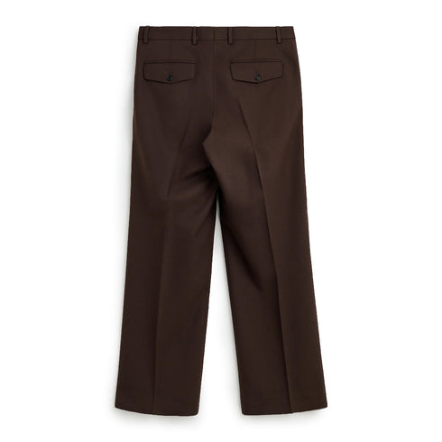 Hello Sunflower Wide Pleated Trouser Brown 4149 degliuberti 2