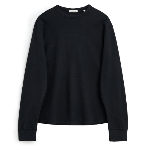 Hello Sunflower Wool Waffle Tee LS - 999 Black 999 Black 2068-999 BLACK-M degliuberti 1