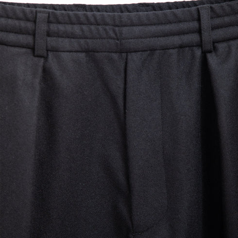 Lownn Cargo Pants Black Flannel Wool FW23-CARGO Degli Uberti