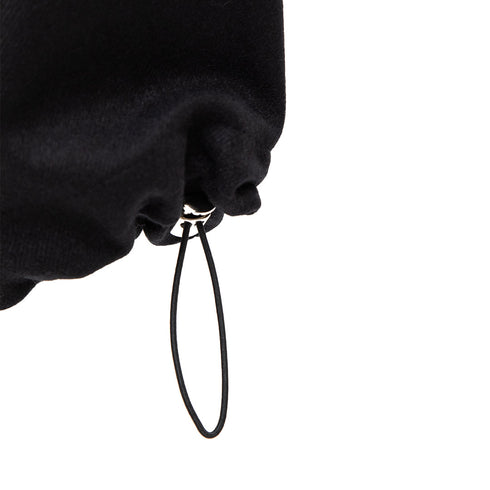 Lownn Cargo Pants Black Flannel Wool FW23-CARGO Degli Uberti