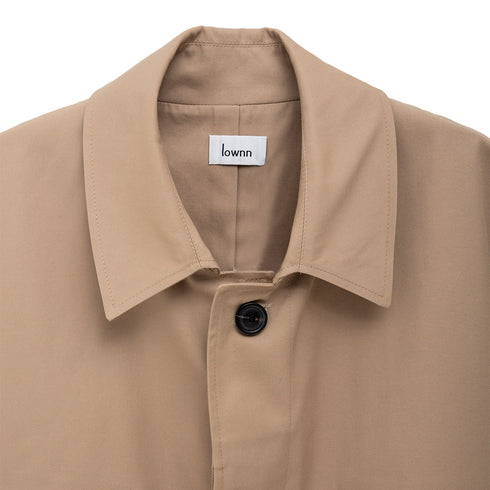 Lownn Cropped Mac Beige Gabardine Cotton SS24_CROPM-M251010-00448 Degli Uberti