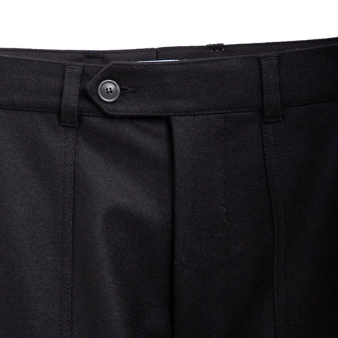 Lownn Long Cargo Pants Black Flannel Wool FW24-LCP-Z-121600-41-44 Degli Uberti