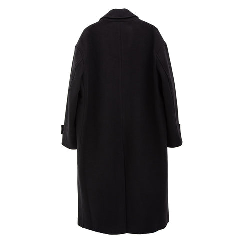 Lownn Overcoat Black Wool/Cashmere FW23-OVERC Degli Uberti