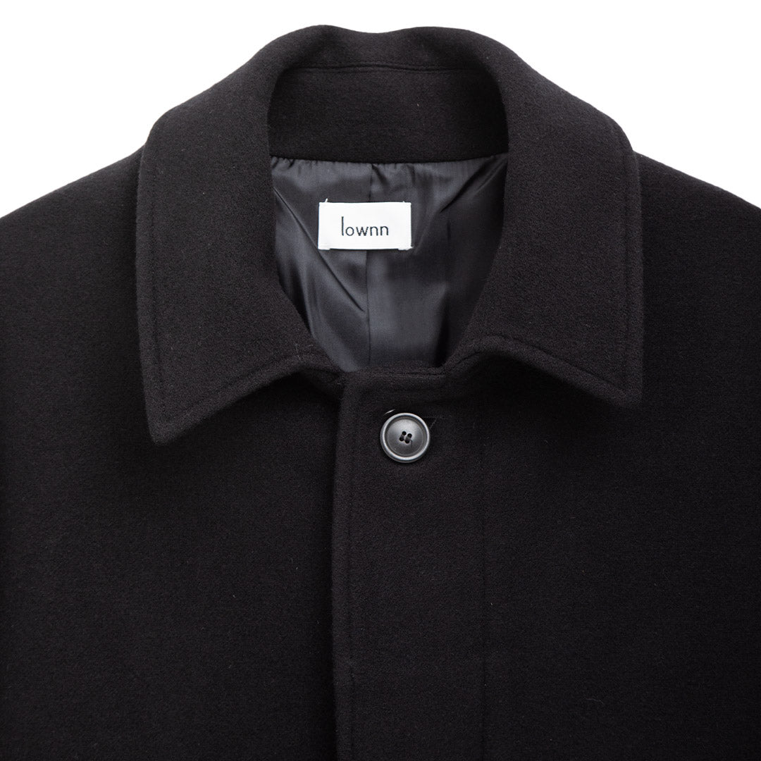 Lownn Overcoat Black Wool/Cashmere – Degli Uberti