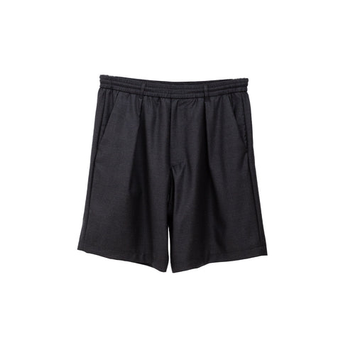 Lownn Track Short Dark Grey Plain Wool SS24-TSHORT-586.601 Degli Uberti
