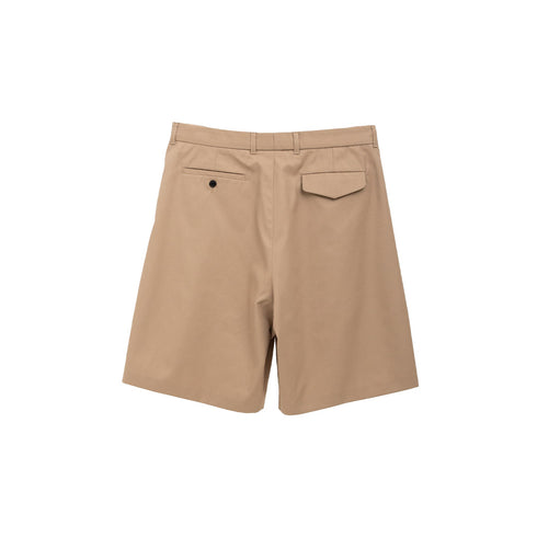 Lownn Wide Short Beige Gabardine Cotton SS24-WSHORT-834.601-5732 Degli Uberti