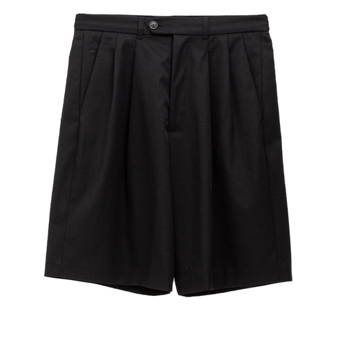 Lownn Wide Short Black Gabardine Cotton SS25-WIDESH-834.601 834.601 20786521 Font Degli Uberti
