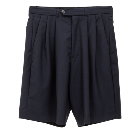 Lownn Wide Short Navy Plain Wool SS25-WIDESH-834.601 834.601 19934553 Font Degli Uberti