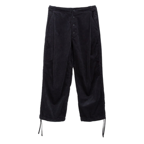 Merely Made Merely Corduroy Relax Wide Pants Black 23FML212PT Degli Uberti