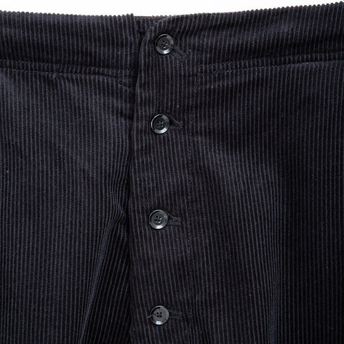 Merely Made Merely Corduroy Relax Wide Pants Black 23FML212PT Degli Uberti