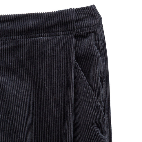 Merely Made Merely Corduroy Relax Wide Pants Black 23FML212PT Degli Uberti