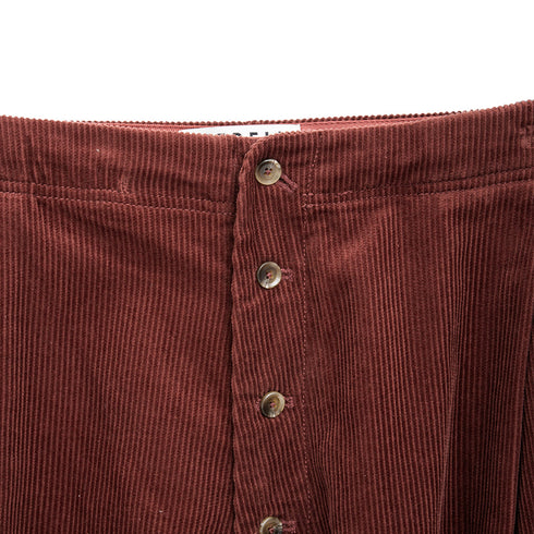 Merely Made Merely Corduroy Relax Wide Pants Spice Brown 23FML212PT Degli Uberti