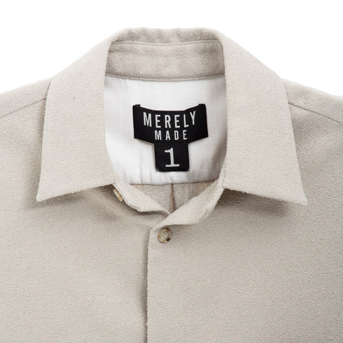 Merely Made Merely Napping Cropped Shirt Dust Grey 24FML249SH Degli Uberti