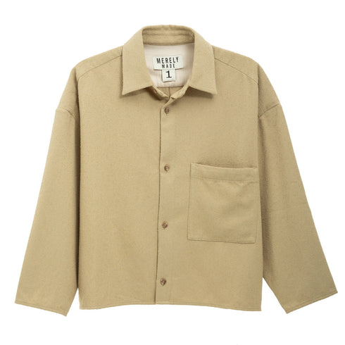 Merely Made Merely Napping Cropped Shirt Orinoco Green 24FML249SH Degli Uberti