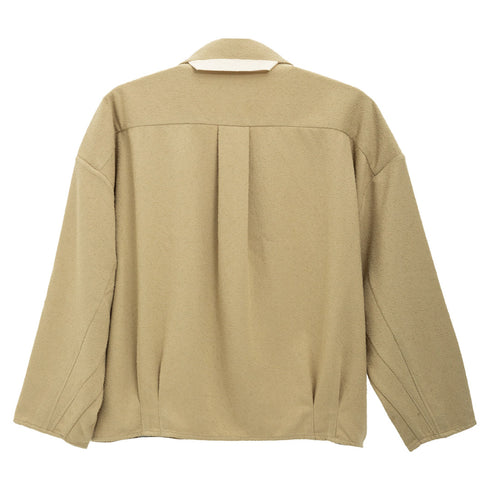 Merely Made Merely Napping Cropped Shirt Orinoco Green 24FML249SH Degli Uberti