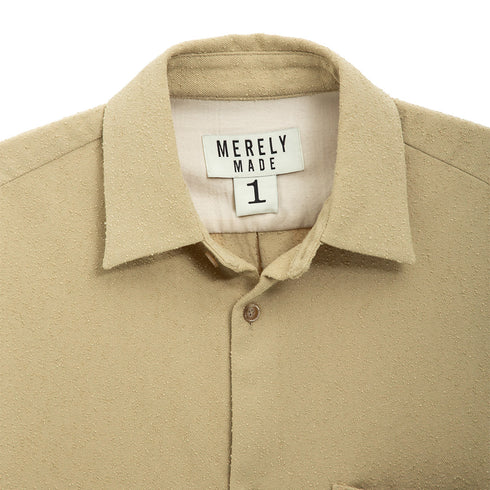 Merely Made Merely Napping Cropped Shirt Orinoco Green 24FML249SH Degli Uberti