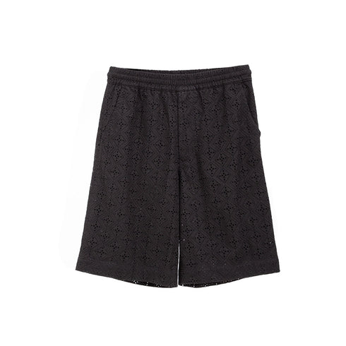 Merely Made Merely Premium Flower Lace Wide Short Black 24PR236SP Degli Uberti