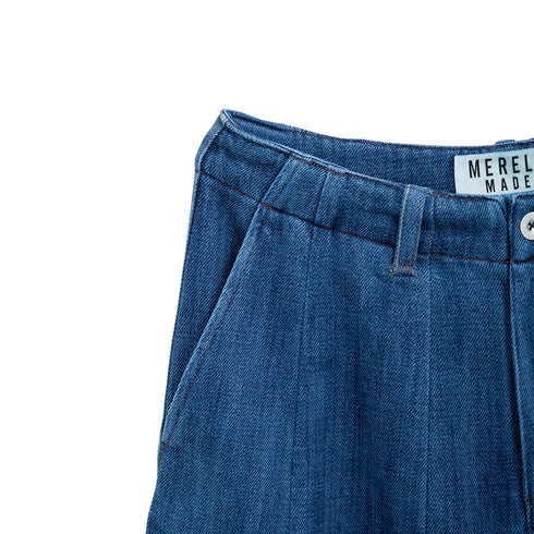 Merely Made Nomadic Pants Indigo Blue 24FMLPR259PT Detail 3 Degli Uberti