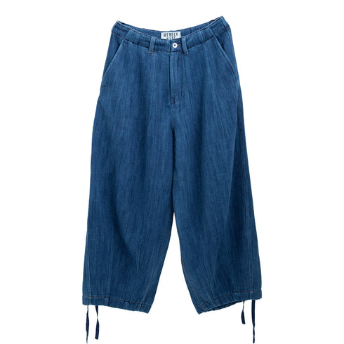Merely Made Nomadic Pants Indigo Blue 24FMLPR259PT Front Degli Uberti