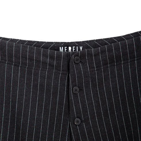 Merely Made Relaxing Wide Cargo Pants Raven Grey 24FMLPR256PT Degli Uberti