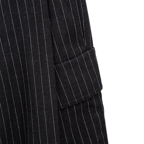 Merely Made Relaxing Wide Cargo Pants Raven Grey 24FMLPR256PT Degli Uberti